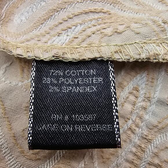 Analogy Womans size S Multicolored Floral Embroidered Denim Jean Jacket Blazer - Picture 7 of 8